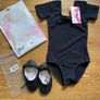 Move Dance Girls Black Leotard and Shoes Set Image 6