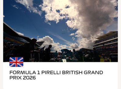 F1 British GP ticket 3 day Grandstand