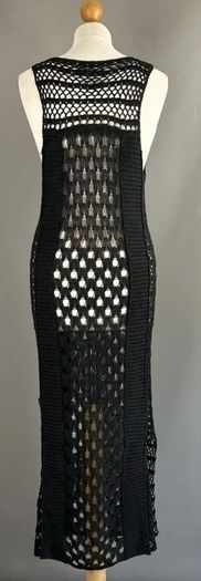 All Saints Elkin Hand Crochet Linen Dress Size Uk10