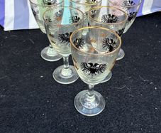 6 Vintage snapps glasses