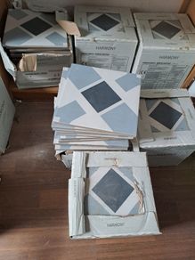 FREE Havana White Cross Porcelain Tiles