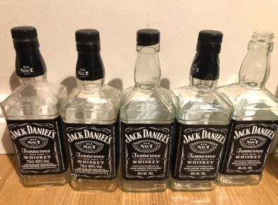 Jack daniels whisky Empty bottles