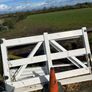 Complete 180 metre run of heavy-duty white PVC ranch fencing Image 5