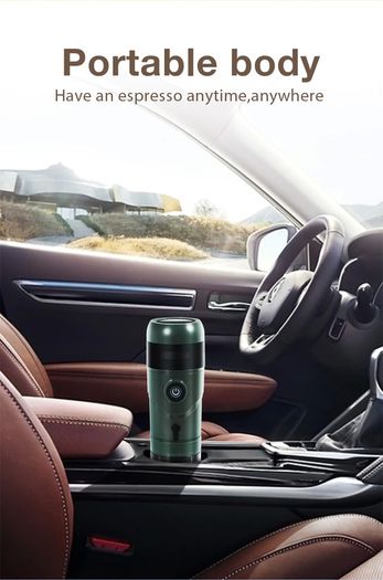 Portable Coffee Machine for Car & Home,DC12V Expresso Coffee Maker Fit Nexpresso Dolce Pod Capsule Coffee Powder H4