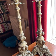 Antique Brass Candlesticks