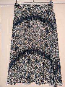 stunning print pleated midi skirt from Jovie