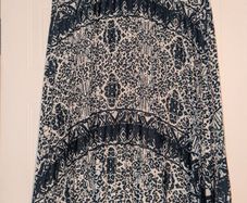 stunning print pleated midi skirt from Jovie