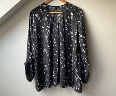 Cos Oversized Printed Cotton Shirt