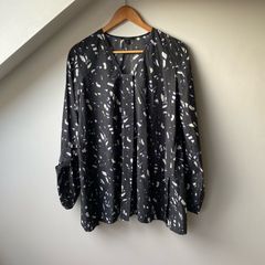 Cos Oversized Printed Cotton Shirt