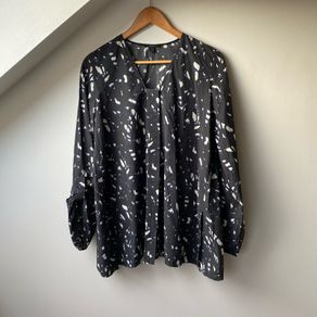 Cos Oversized Printed Cotton Shirt