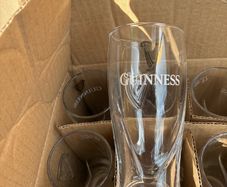 Guinness Half Pint Glasses.