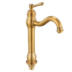 Single Handle Sink Faucet, Solid Brass Single Handle Kitchen Faucet, 1 or 3 Hole Kitchen Faucets with Push-Button Drain