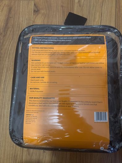 Halfords Seat Covers