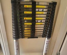 telescopic ladder 6.3 meters over 20 foot high ! Extendable stainless steel