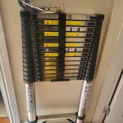 telescopic ladder 6.3 meters over 20 foot high ! Extendable stainless steel