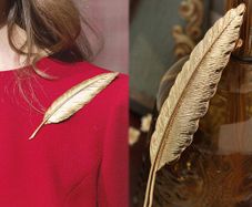 Beautiful Feather Brooch