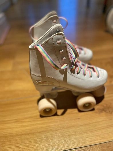 SFR Figure White Roller Skates (UK 2 / EU 34) - Almost NEW