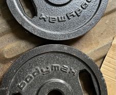 4x20kg BodyMax cast iron Olympic weight plates