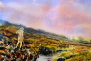 turf man watercolour