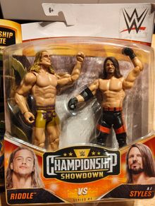 Wwe Mattel Championship showdown series 4 from 2021 Matt Riddle and AJ Styles