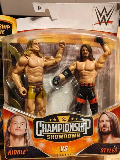 Wwe Mattel Championship showdown series 4 from 2021 Matt Riddle and AJ Styles