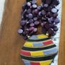 Vintage spectacular necklace made of wooden beads and medallion. Image 5