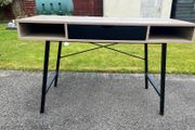 48x120 light oak colour/black Desk (good for working and gaming)
