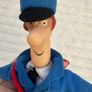 Postman Pat approx. 22 cm. Plush Plastic head Is too loose with glasses and red bag Used Please see photos Image 10