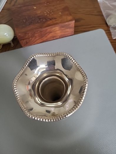 Small metal vase