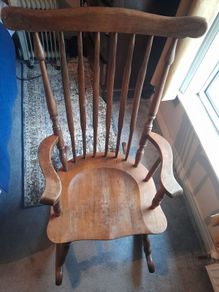 Vintage Quality Solid Rocking Chair