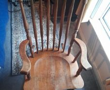 Vintage Quality Solid Rocking Chair