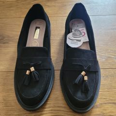 Brand New Black Tasseled Loafers Size Uk 5