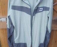 Druids sage colour golf jacket and trousers