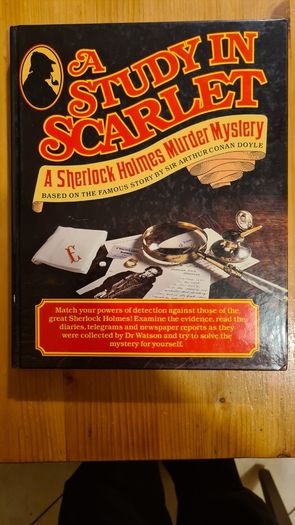 A Study In Scarlet. A Sherlock Holmes Murder Mystery. Based On The Famous Story By Sir Arthur Conan Doyle. Large Volume Hardback In Very Good Condition. S