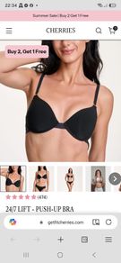Cherries push up bra