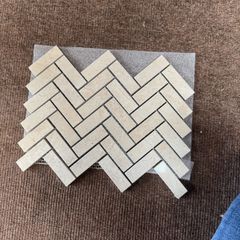 Free Cream gloss Wall mosaic tile