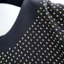 VERSACE x H&M 100% silk black and gold studded high neck top Sz 14 (Fit 14-16UK) - Bnwt Image 6
