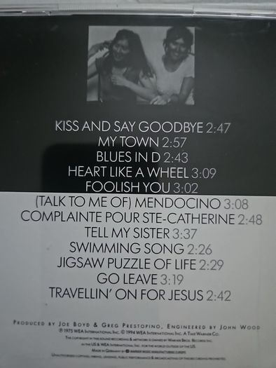 Kate & Anna McGarrigle - Self-titled Album.