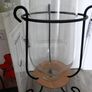 NEW Large Glass Lantern, with Metal Frame. 12 inches high.  5 euro Image 2