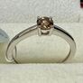 Diamond Rhapsody 950 Platinum SGL Certified Natural Champagne Diamond Solitaire Ring Image 4
