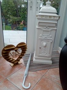 Rent wedding Post Box for locking up wedding cards