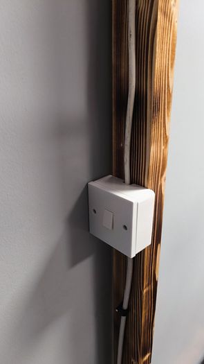 Shop fittings chandler stand with electrical wiring + rug stands