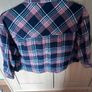 Ladies Check Three Quatre Lenght Sleeve Shirt Image 2