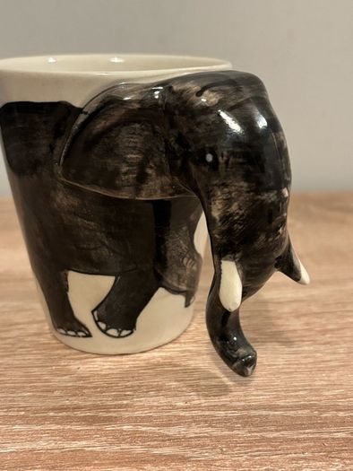 Hand Painted Elephant Mug