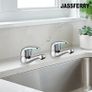 Chrome Pair of Basin Taps Hot and Cold Water Bathroom Sink Tap Top Lever Handle 1/2" Faucets, Set of 2 (FREE POSTAGE) Image 4