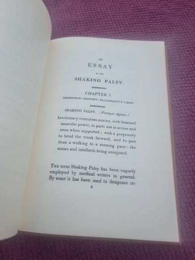 James Parkinson 1755-1824 and a reprint of The Shaking Palsy (HARDCOVER)