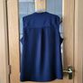 M&S navy sleeveless blouse, Size 24 Image 3