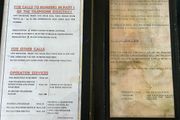 Framed AB Payphone Notices
