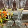 Vintage Italian Crystal Caffe Galliano Tapered Footed Liqueur Glasses Image 9