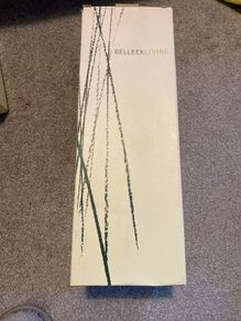 Belleek Living Grey Lattice Table Lamp